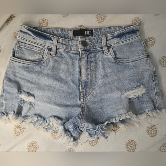 Kut from the Kloth Pants - Kut from the Kloth Jean High Rise Women's Blue Denim Shorts SZ 0